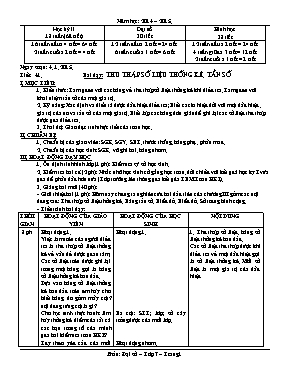 Giáo án Đại số lớp 7 - Chương III